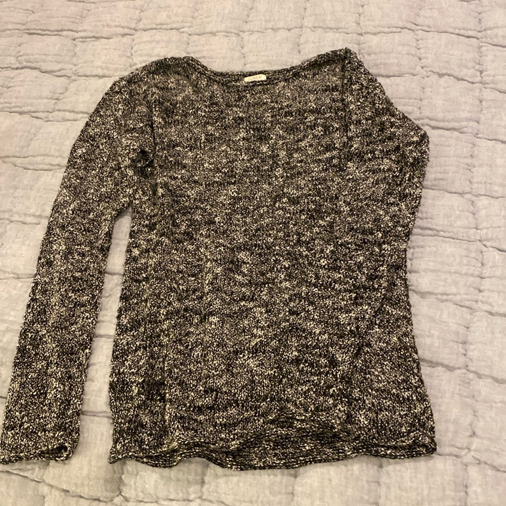 Black and white J Crew sweater size small